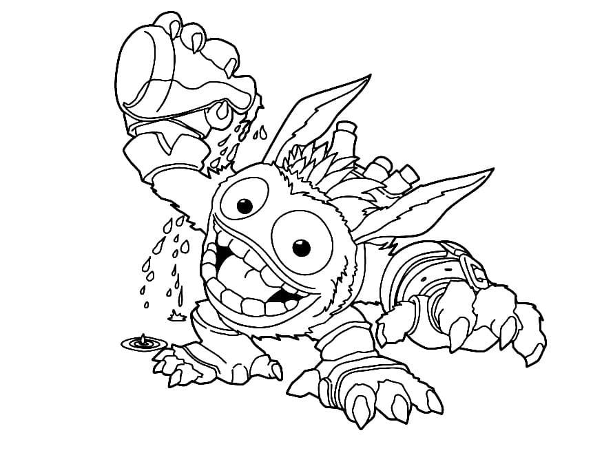 Çocuklar İçin Skylanders Boyama Sayfaları 