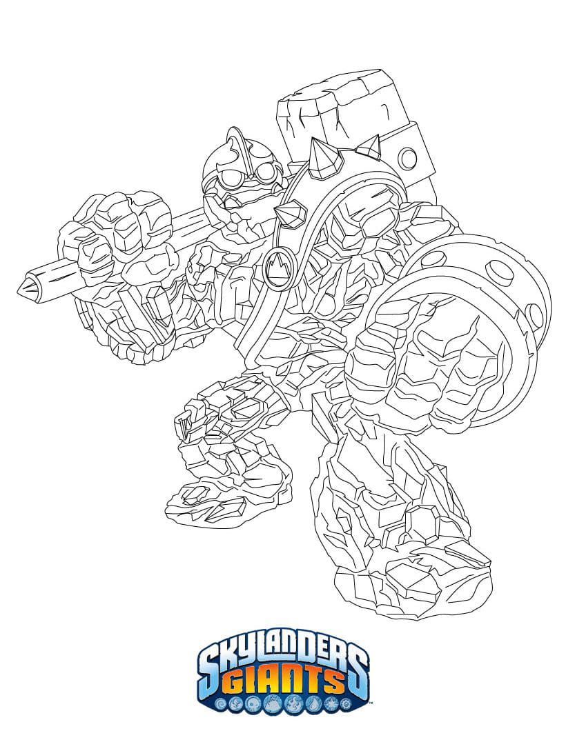 Çocuklar İçin Skylanders Boyama Sayfaları 