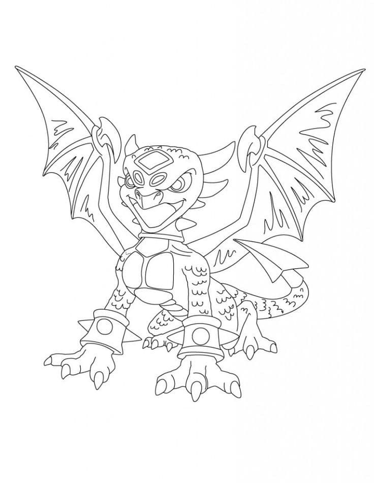 Çocuklar İçin Skylanders Boyama Sayfaları 