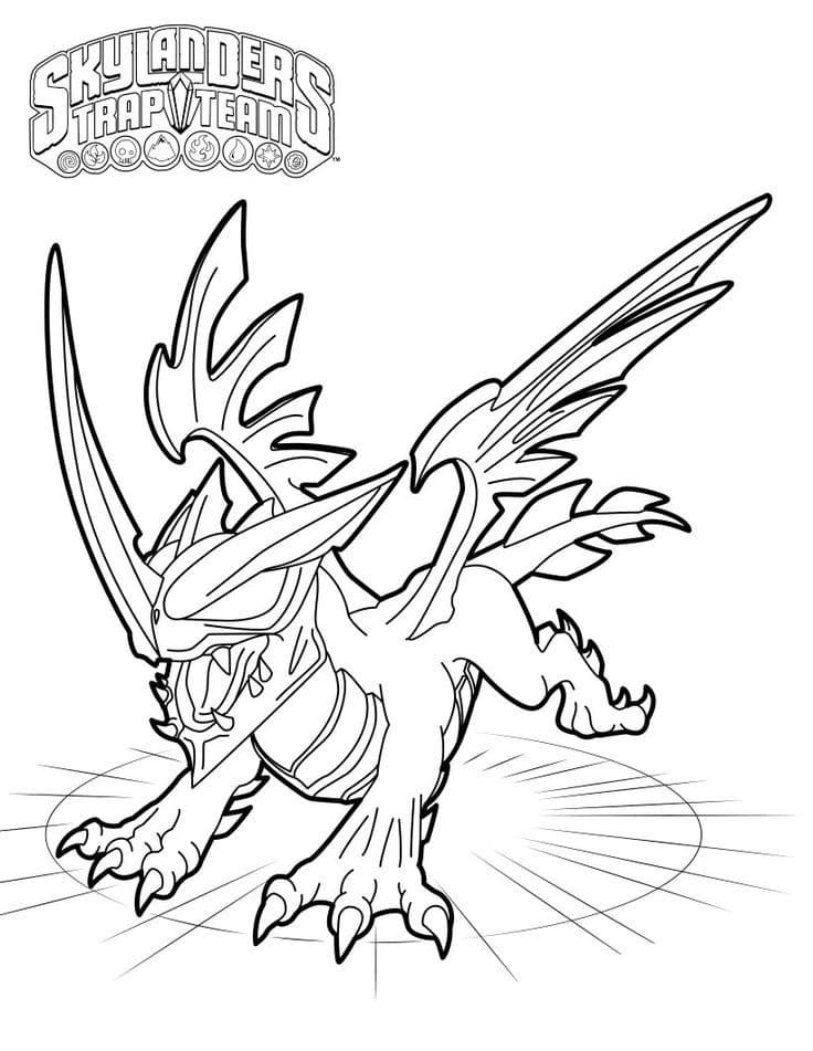 Çocuklar İçin Skylanders Boyama Sayfaları 