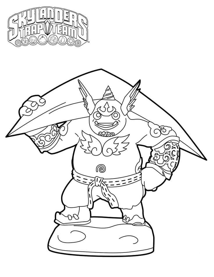 Çocuklar İçin Skylanders Boyama Sayfaları 