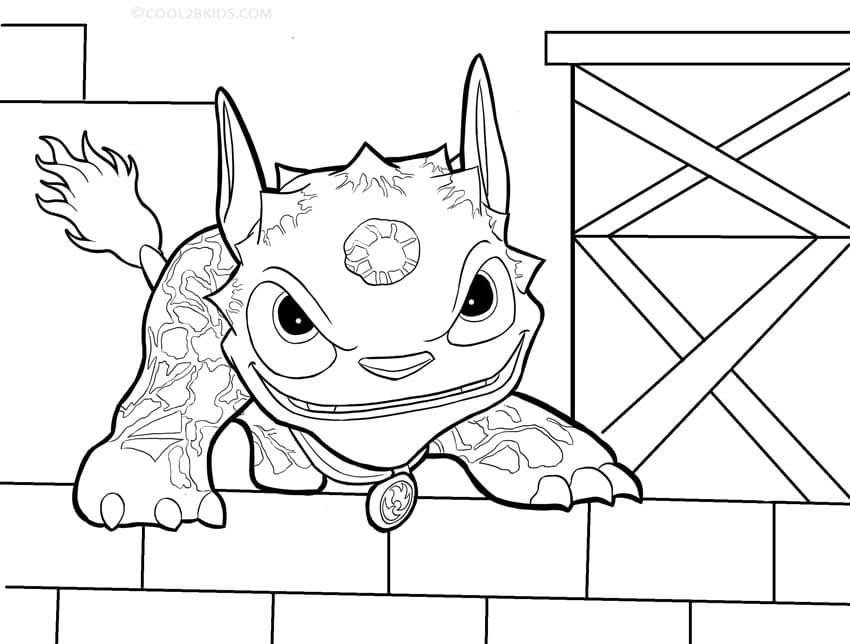 Çocuklar İçin Skylanders Boyama Sayfaları 