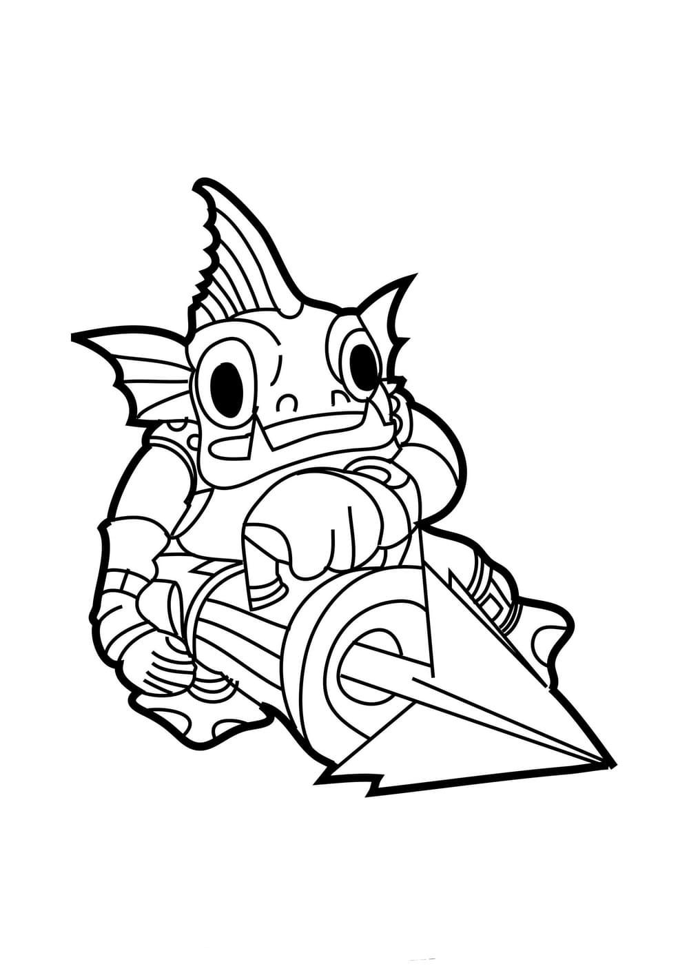 Çocuklar İçin Skylanders Boyama Sayfaları 