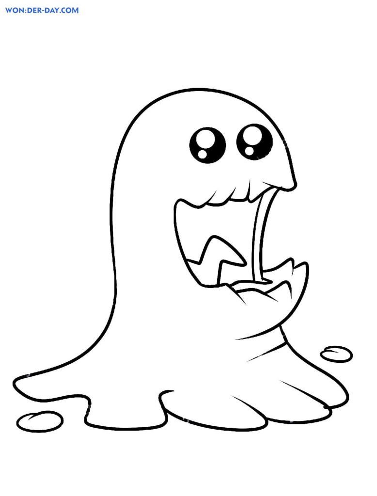 Çocuklar İçin Slime Boyama Sayfaları 
