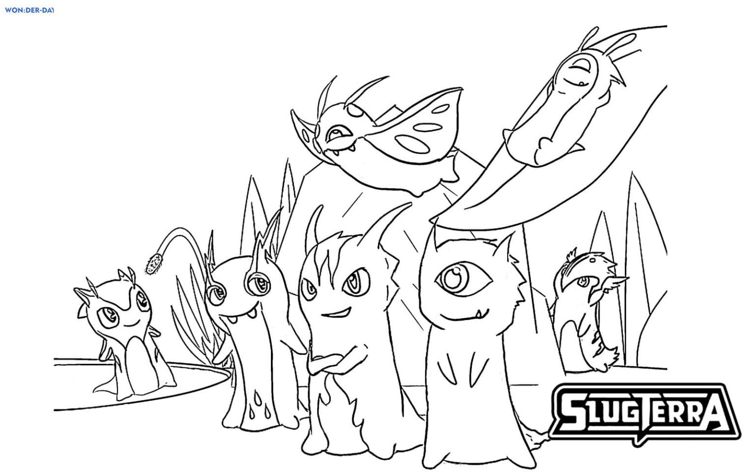 Çocuklar İçin Slugterra Boyama Sayfaları 