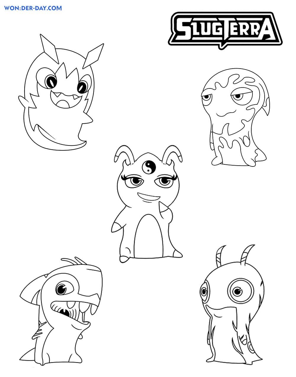 Çocuklar İçin Slugterra Boyama Sayfaları 
