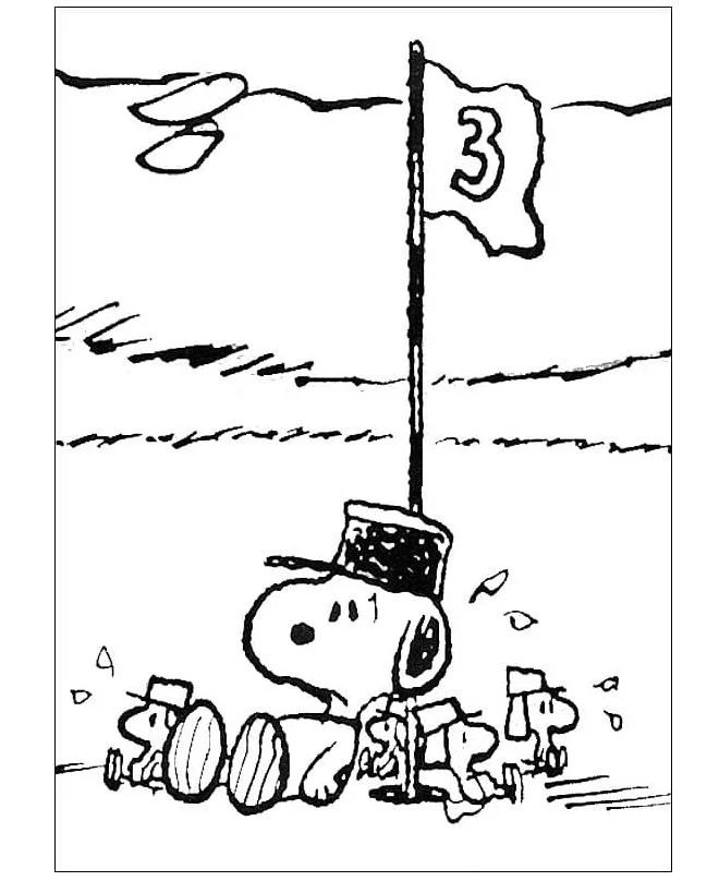 Çocuklar İçin Snoopy Boyama Sayfaları 