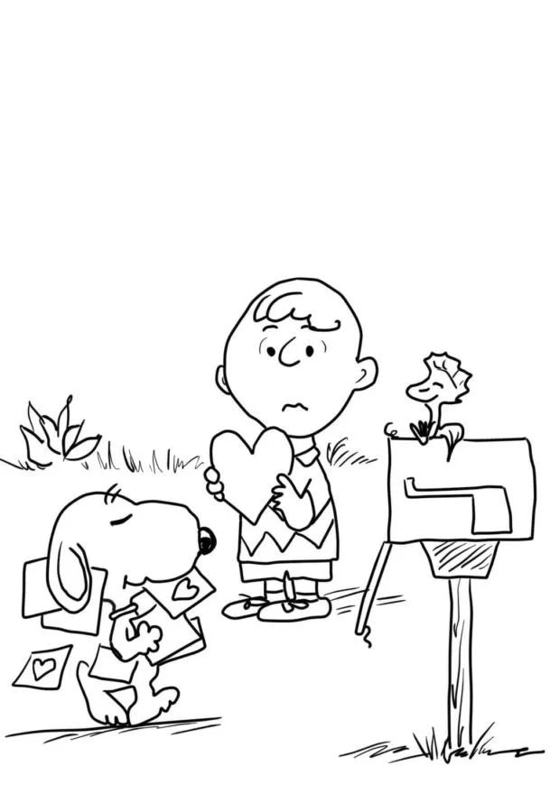 Çocuklar İçin Snoopy Boyama Sayfaları 