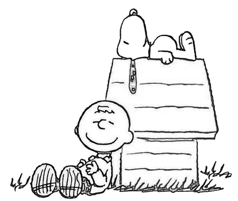 Çocuklar İçin Snoopy Boyama Sayfaları 