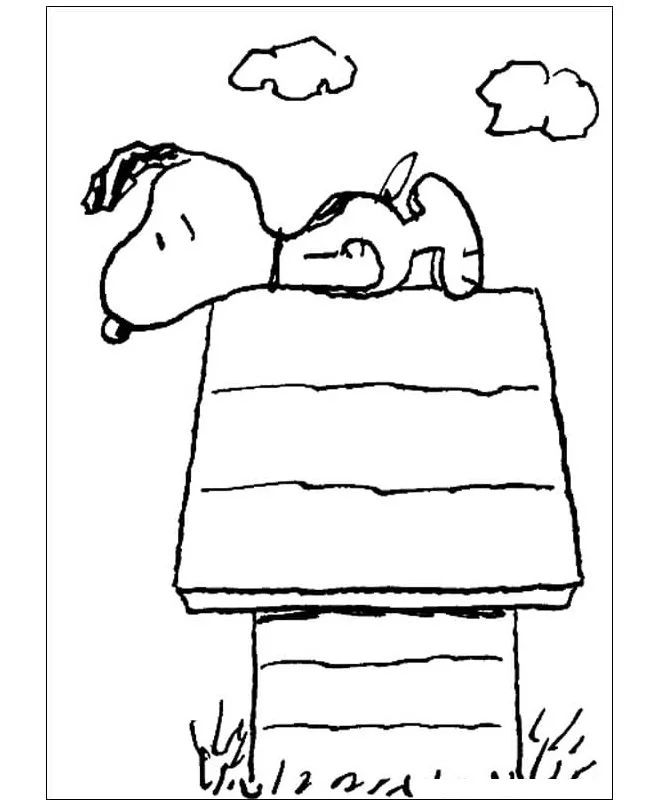 Çocuklar İçin Snoopy Boyama Sayfaları 