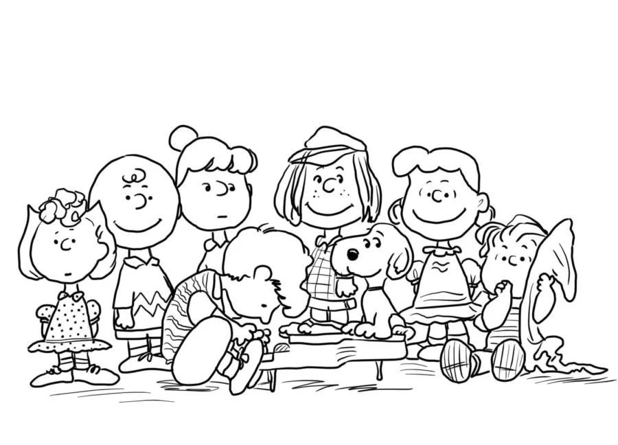 Çocuklar İçin Snoopy Boyama Sayfaları 
