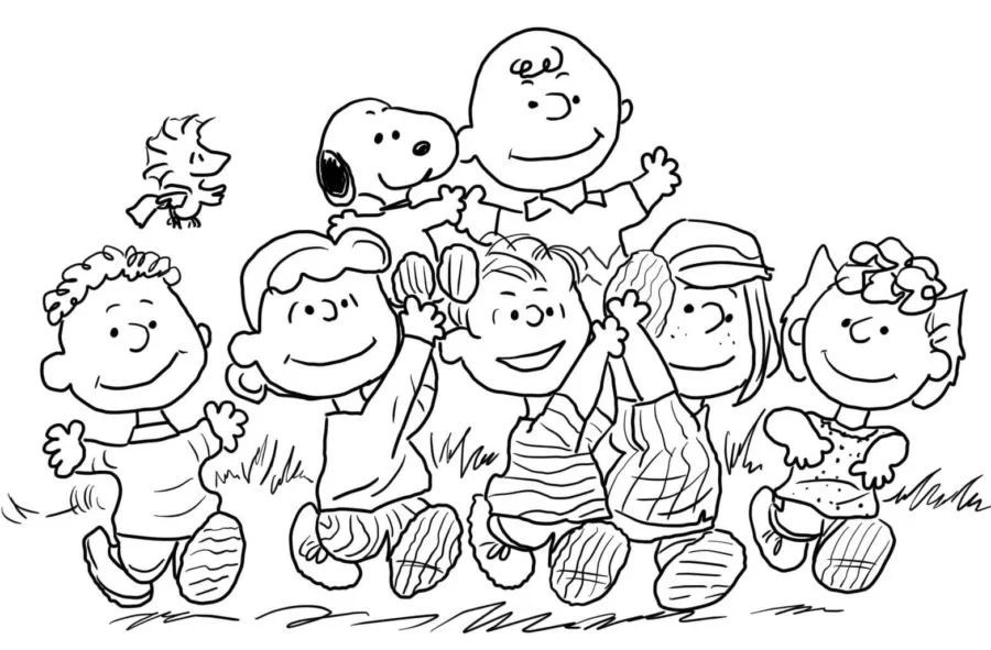 Çocuklar İçin Snoopy Boyama Sayfaları 