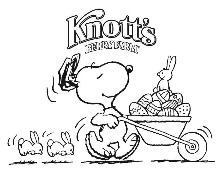 Çocuklar İçin Snoopy Boyama Sayfaları 