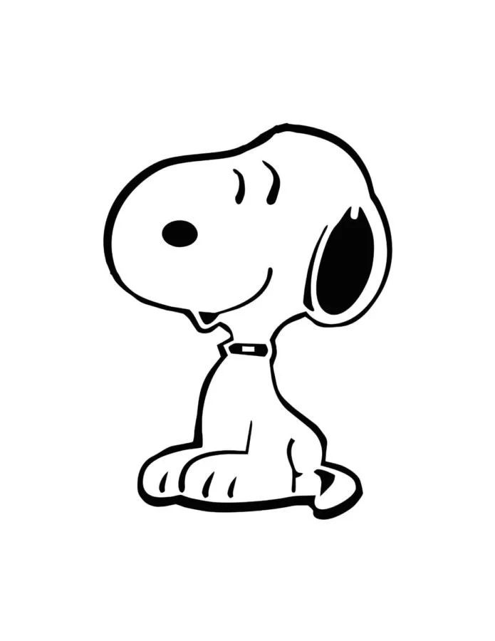 Çocuklar İçin Snoopy Boyama Sayfaları 