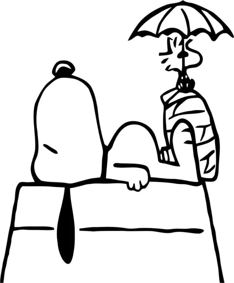 Çocuklar İçin Snoopy Boyama Sayfaları 