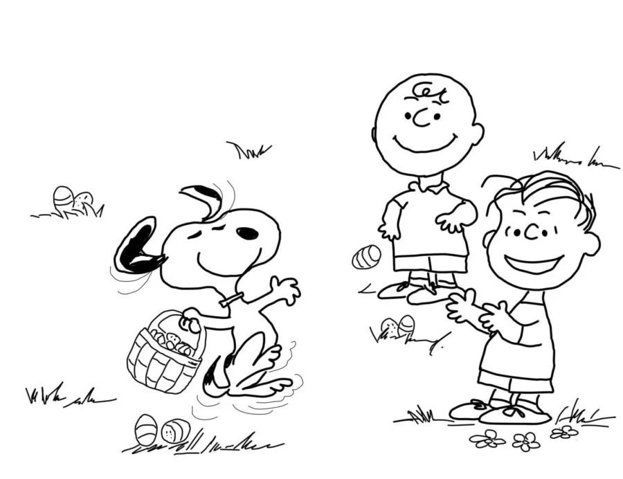 Çocuklar İçin Snoopy Boyama Sayfaları 