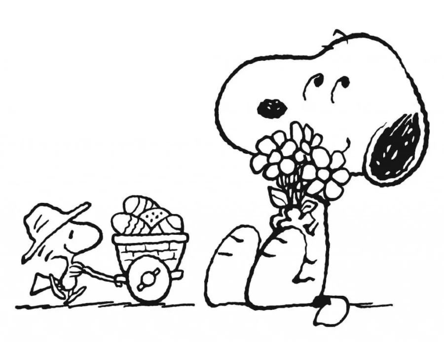 Çocuklar İçin Snoopy Boyama Sayfaları 
