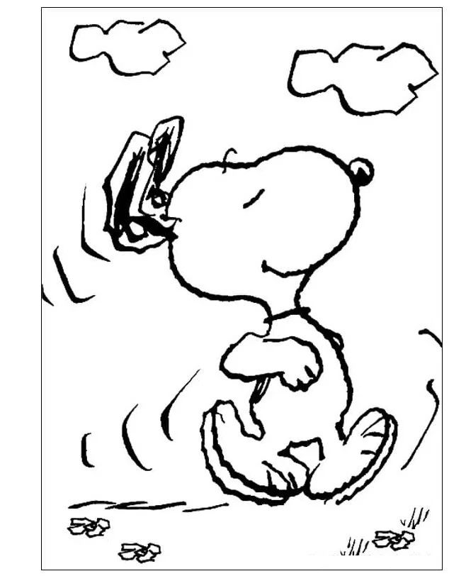 Çocuklar İçin Snoopy Boyama Sayfaları 