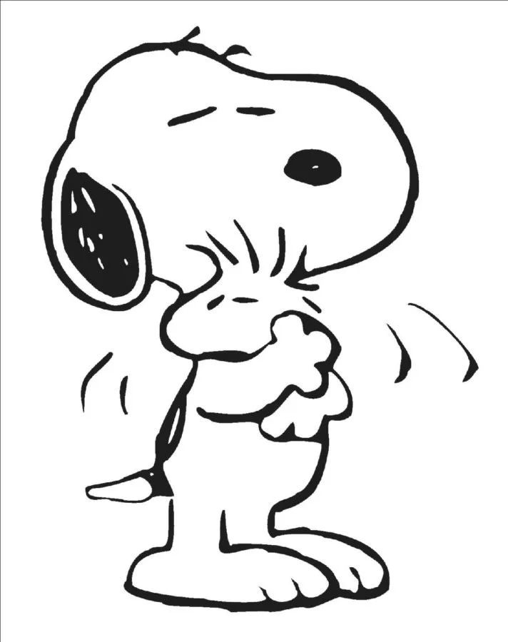 Çocuklar İçin Snoopy Boyama Sayfaları 