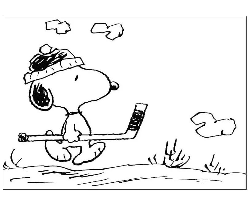 Çocuklar İçin Snoopy Boyama Sayfaları 