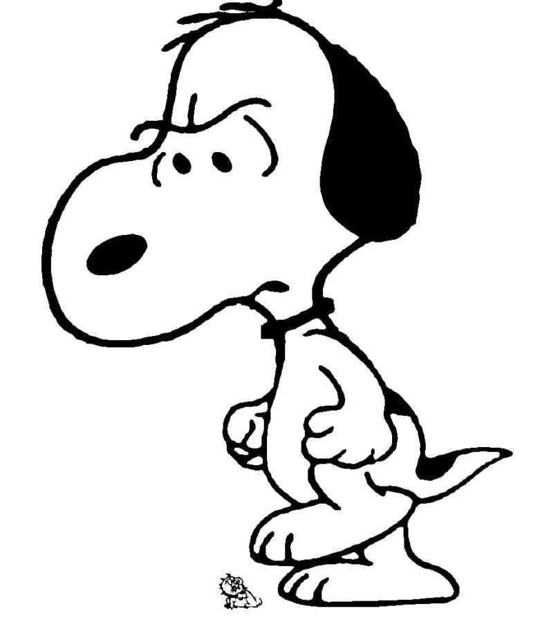 Çocuklar İçin Snoopy Boyama Sayfaları 
