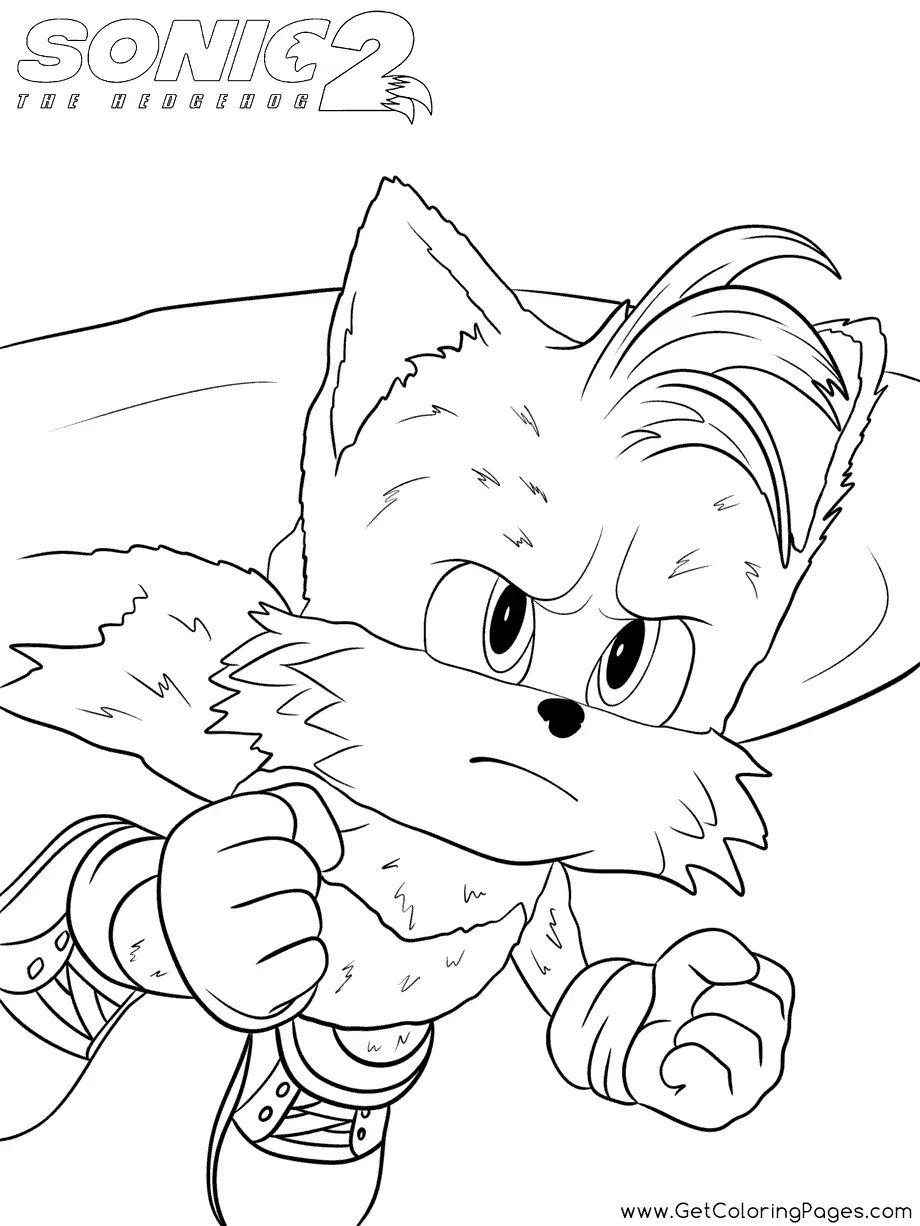 Çocuklar İçin Sonic-The Hedgehog 2 Boyama Sayfaları 