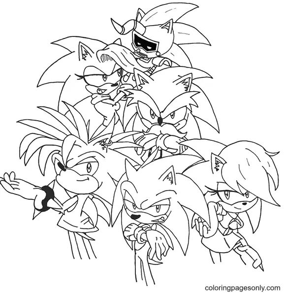 Çocuklar İçin Sonic-The Hedgehog 2 Boyama Sayfaları 