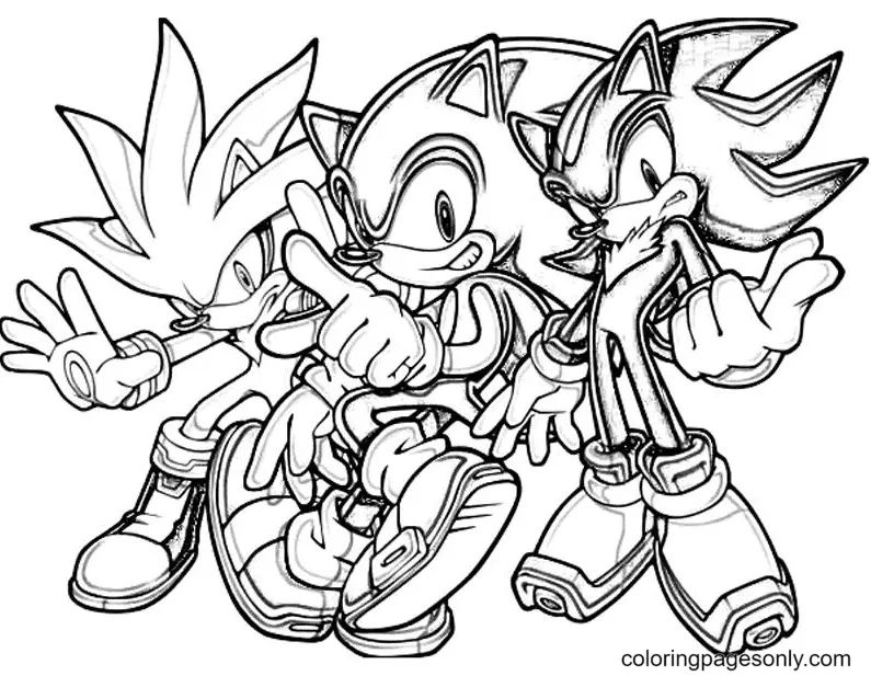 Çocuklar İçin Sonic-The Hedgehog 2 Boyama Sayfaları 