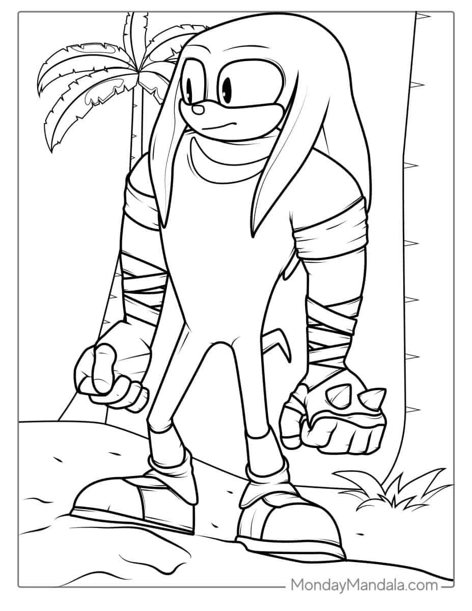 Çocuklar İçin Sonic Boyama Sayfaları 