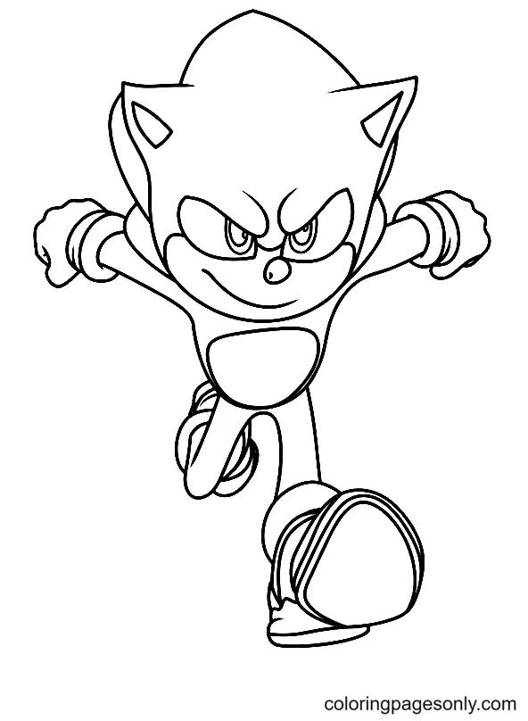 Çocuklar İçin Sonic Boyama Sayfaları 