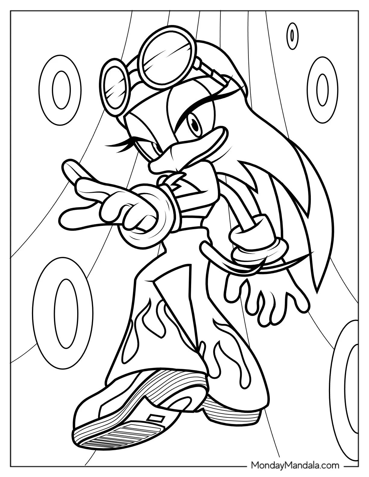 Çocuklar İçin Sonic Boyama Sayfaları 