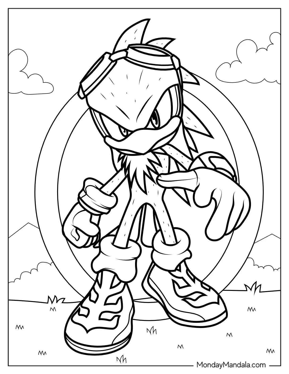 Çocuklar İçin Sonic Boyama Sayfaları 