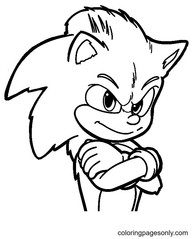 Çocuklar İçin Sonic Boyama Sayfaları 