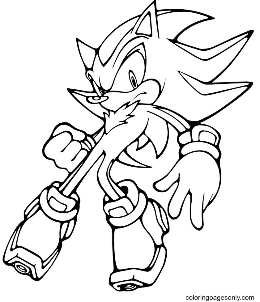 Çocuklar İçin Sonic Boyama Sayfaları 