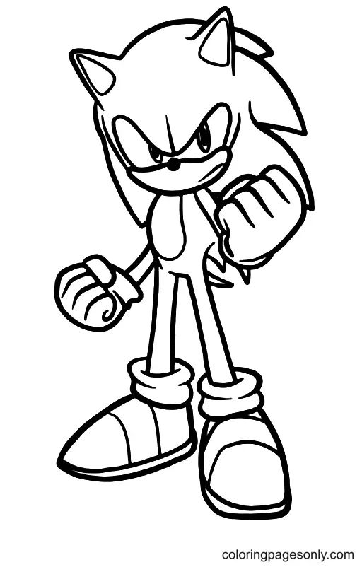 Çocuklar İçin Sonic Boyama Sayfaları 