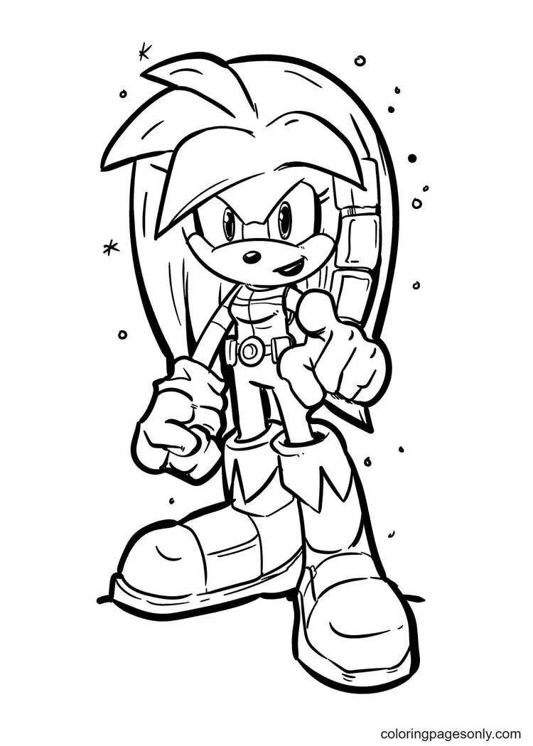 Çocuklar İçin Sonic Boyama Sayfaları 