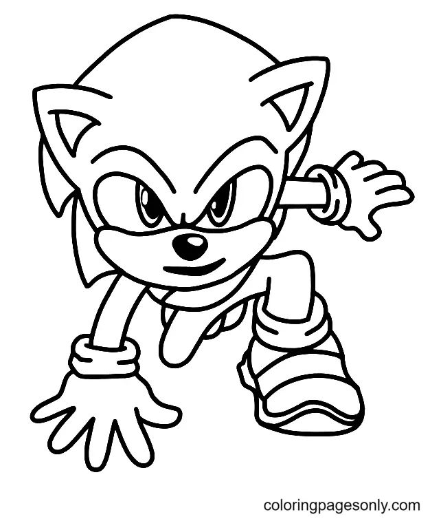 Çocuklar İçin Sonic Boyama Sayfaları 