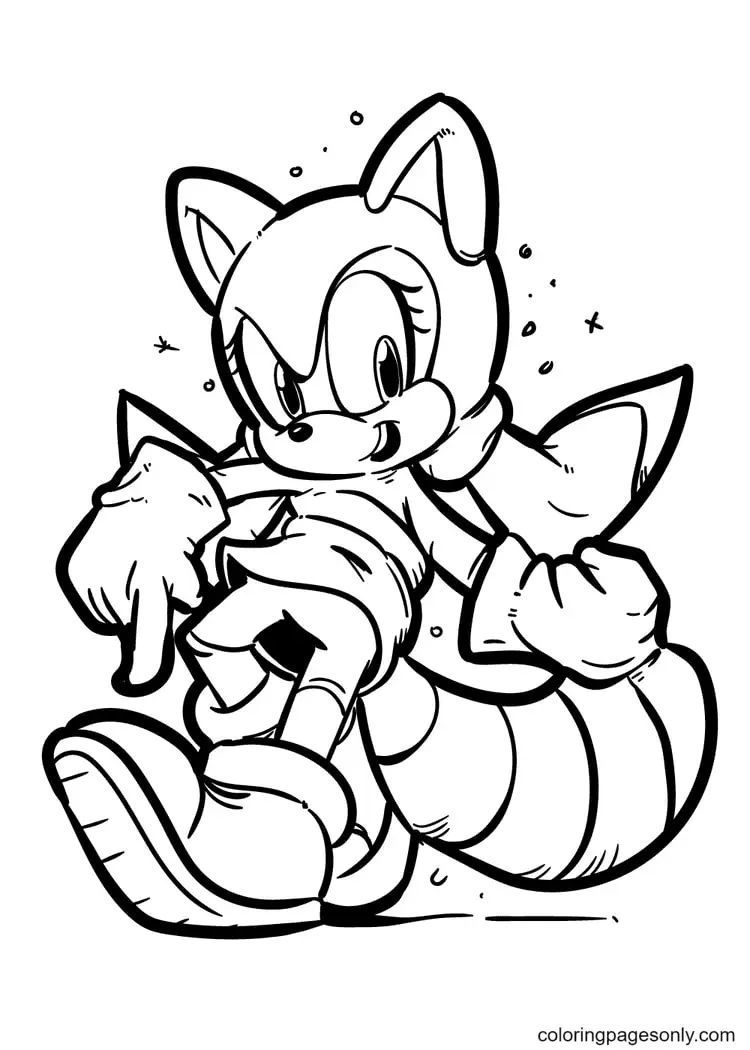 Çocuklar İçin Sonic Boyama Sayfaları 