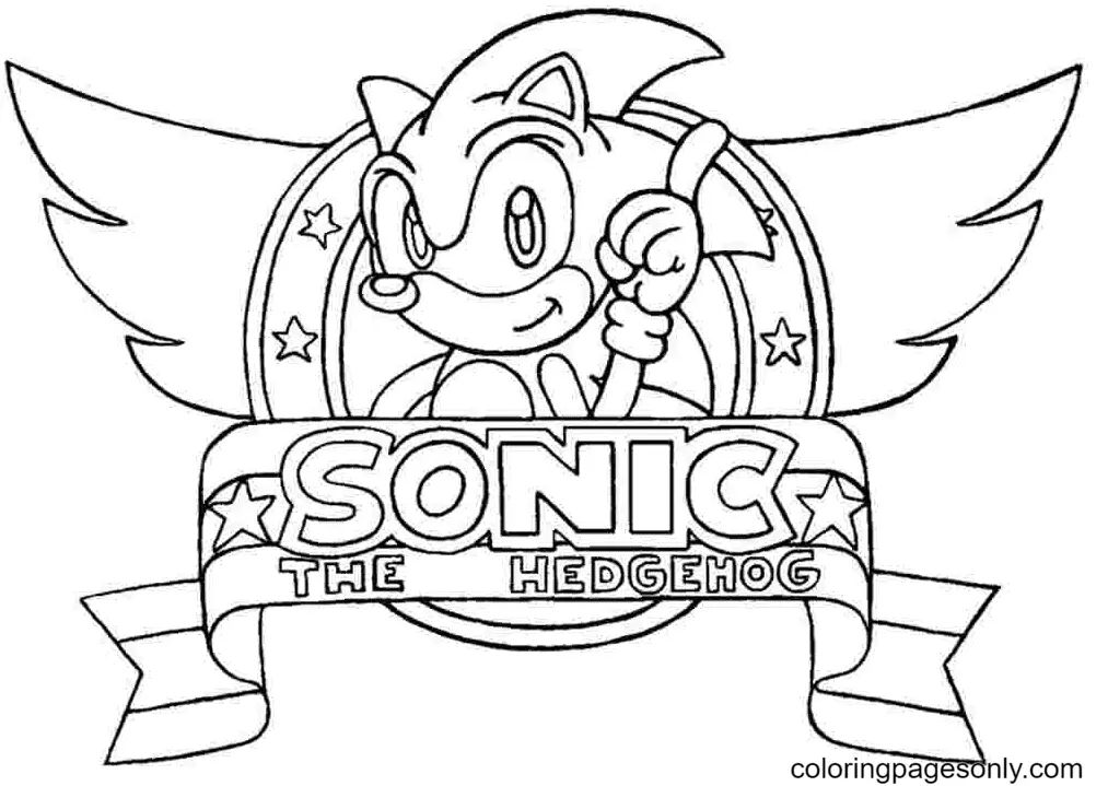 Çocuklar İçin Sonic Boyama Sayfaları 