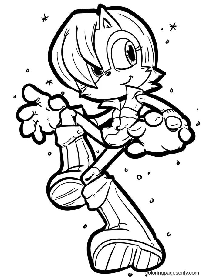 Çocuklar İçin Sonic Boyama Sayfaları 
