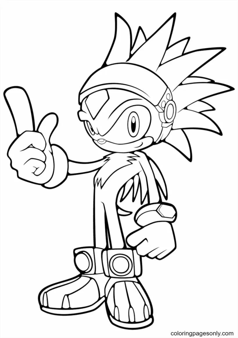 Çocuklar İçin Sonic Boyama Sayfaları 