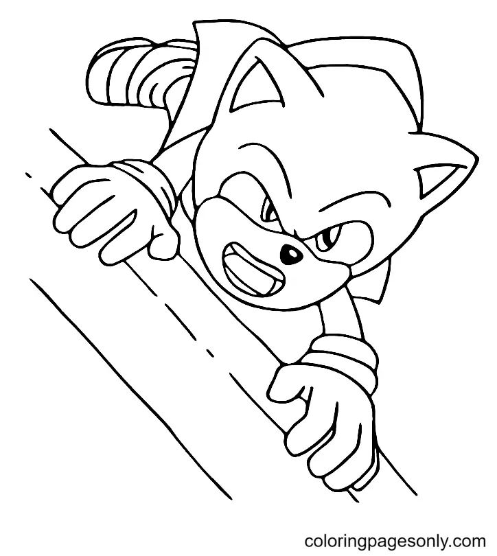 Çocuklar İçin Sonic Boyama Sayfaları 