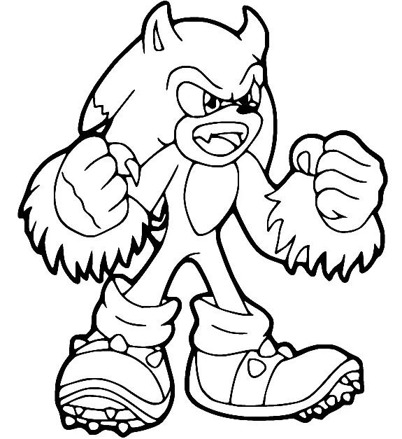 Çocuklar İçin Sonic Boyama Sayfaları 
