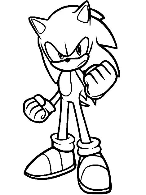 Çocuklar İçin Sonic Boyama Sayfaları 
