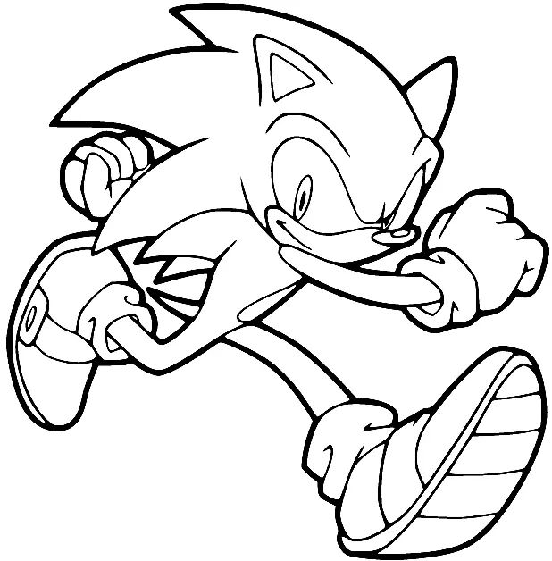 Çocuklar İçin Sonic Boyama Sayfaları 