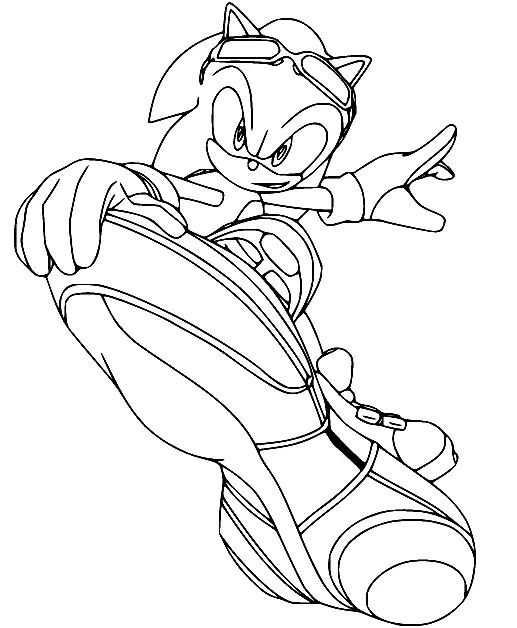 Çocuklar İçin Sonic Boyama Sayfaları 