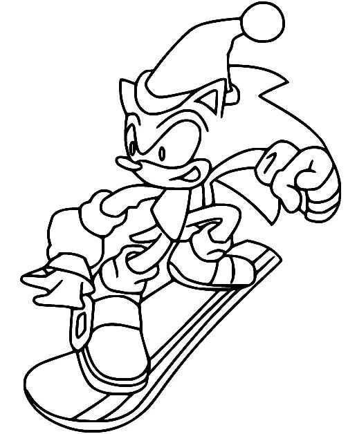 Çocuklar İçin Sonic Boyama Sayfaları 