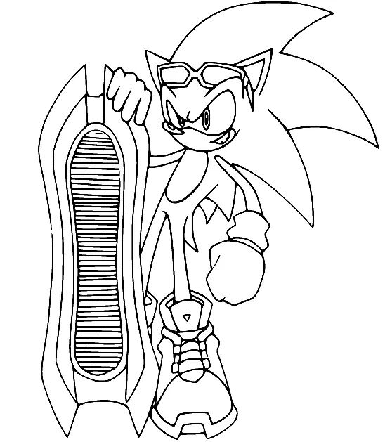 Çocuklar İçin Sonic Boyama Sayfaları 