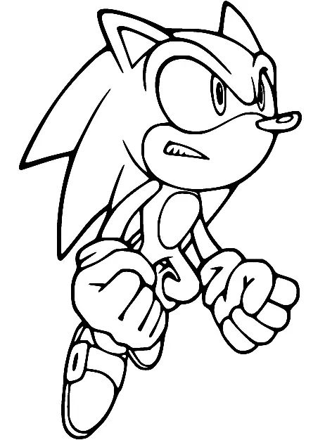 Çocuklar İçin Sonic Boyama Sayfaları 