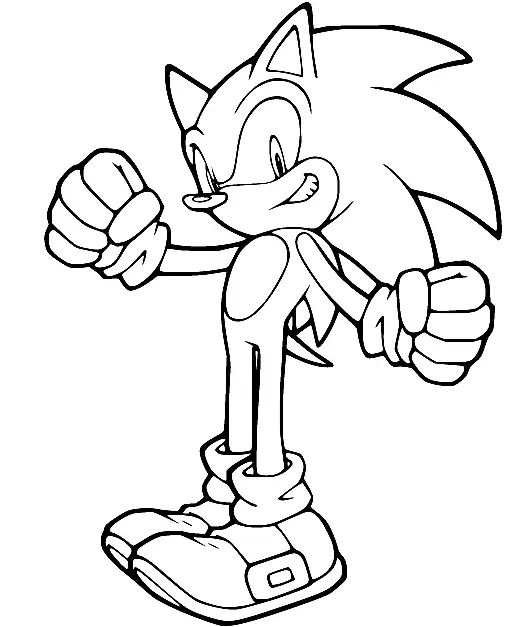 Çocuklar İçin Sonic Boyama Sayfaları 